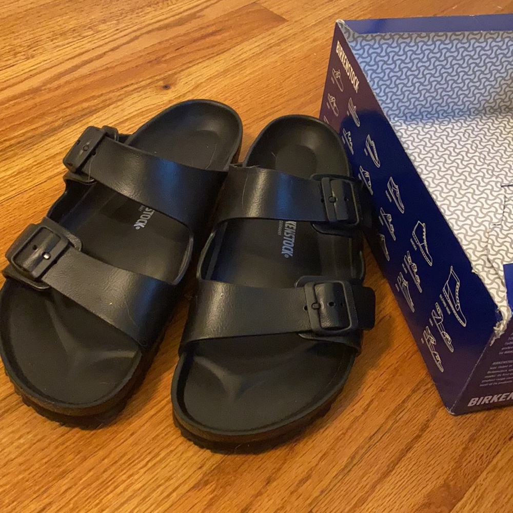 Birkenstock black Arizona Eva plastic sandals